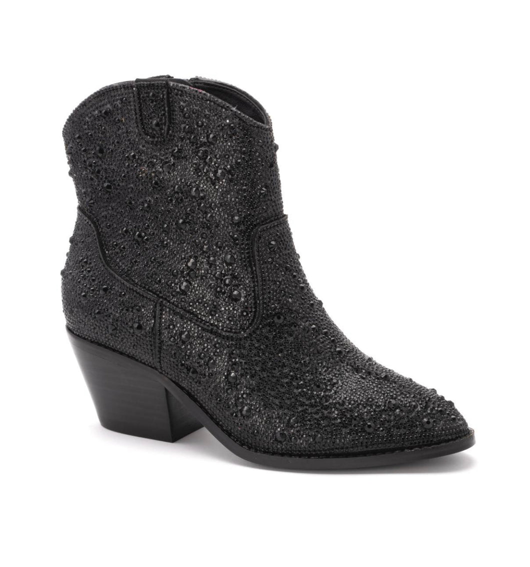 CORKYS SHINE BRIGHT SHORT SPARKLE  BOOTS-BLACK