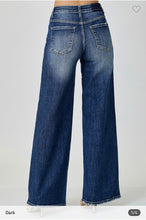 Load image into Gallery viewer, 3469-MID RISE CROSSOVER WIDE LEG JEANS
