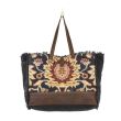 Load image into Gallery viewer, S-2531-MYRA-BLACK FERN WEEKENDER BAG
