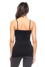 Load image into Gallery viewer, 2016-Women&#39;s Seamless Cami Tank Top-BLACK
