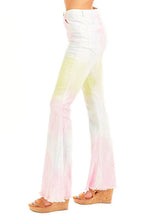 Load image into Gallery viewer, 717-RAINBOW TIE DYE BELL BOTTOM JEANS
