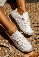 Load image into Gallery viewer, #692 WHITE SNEAKERS WITH LACES
