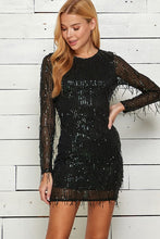 Load image into Gallery viewer, 1059-SEQUIN EMBELISHED PARTY DRESS
