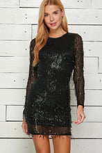 Load image into Gallery viewer, 1059-SEQUIN EMBELISHED PARTY DRESS
