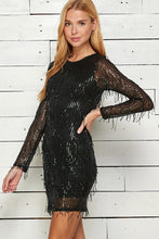 Load image into Gallery viewer, 1059-SEQUIN EMBELISHED PARTY DRESS
