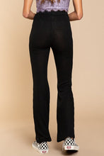 Load image into Gallery viewer, 1772- BLACK RIB KNIT PANTS
