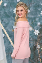 Load image into Gallery viewer, 1439-Brushed Off Shoulder Top -MAUVE

