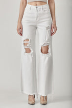 Load image into Gallery viewer, 1718-HIGH-RISE DISTRESSED WIDE LEG DAD JEANS
