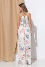 Load image into Gallery viewer, 3176-Floral Halter Maxi Dress -CREAM
