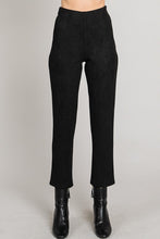 Load image into Gallery viewer, 3009-Stretchy Butter Suede Pants-BLACK
