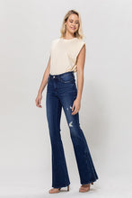Load image into Gallery viewer, 1235-MID RISE FLARE W LEOPARD TRIM
