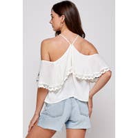 Load image into Gallery viewer, #829 - Floral Scallop Lace Tiered Top
