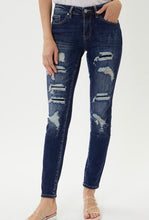 Load image into Gallery viewer, KAN CAN-#445- MID RISE DISTRESSED JEANS
