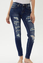 Load image into Gallery viewer, KAN CAN-#445- MID RISE DISTRESSED JEANS

