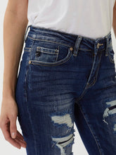 Load image into Gallery viewer, KAN CAN-#445- MID RISE DISTRESSED JEANS
