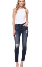 Load image into Gallery viewer, EUNINA #85-101 -Clara 9732DK Clara high rise skinny crop DARK WASH

