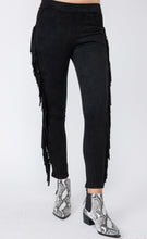Load image into Gallery viewer, 2063-SUEDE FRINGED PANTS WITH POCKETS
