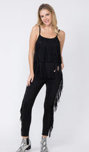 Load image into Gallery viewer, 2063-SUEDE FRINGED PANTS WITH POCKETS
