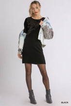 Load image into Gallery viewer, 1203-Sequin Long Sleeve Sweater Dress
